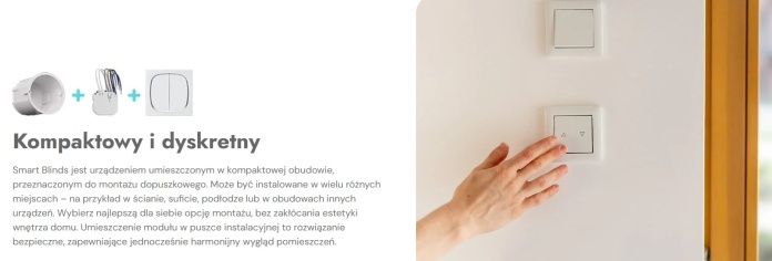 SATEL BE WAVE Bezprzewodowy sterownik rolet/żaluzji, dopuszkowy Smart Blinds ARSC-200 ABAX2